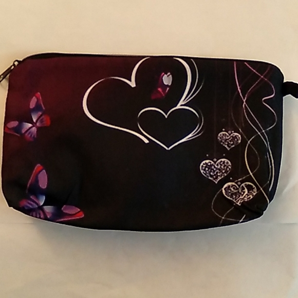 Handbags - NEW-COSMETIC BAG- 🦋 and Hearts 💕